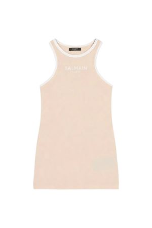 beige fabric cotton BALMAIN PARIS KIDS | BY8A12Z3277107BC